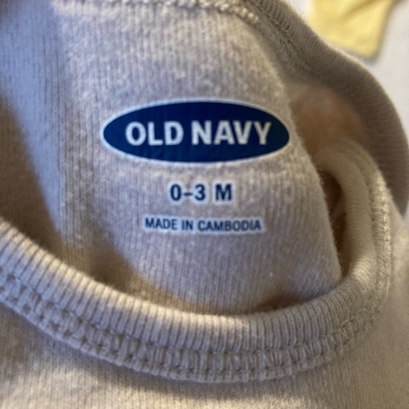 Old Navy 0-3 Months Auntie’s Sunshine Bodysuit and Yellow pants w/ ruffles - Picture 3 of 5